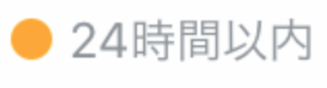 Pairs(ペアーズ) 黄色（オレンジ）の丸マークは24時間以内にログインしていた